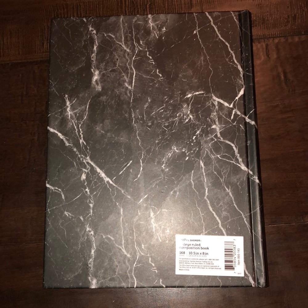 Marble College Ruled Notebook - Picture 3 of 3